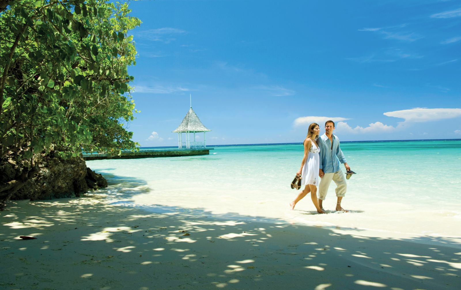 Couple on Jamaican Beach